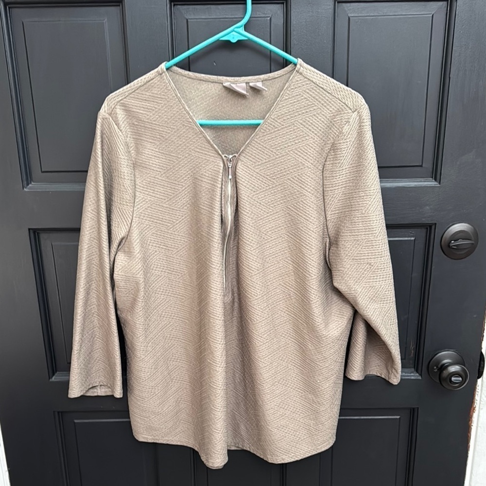 Chicoās Tan Women's Top